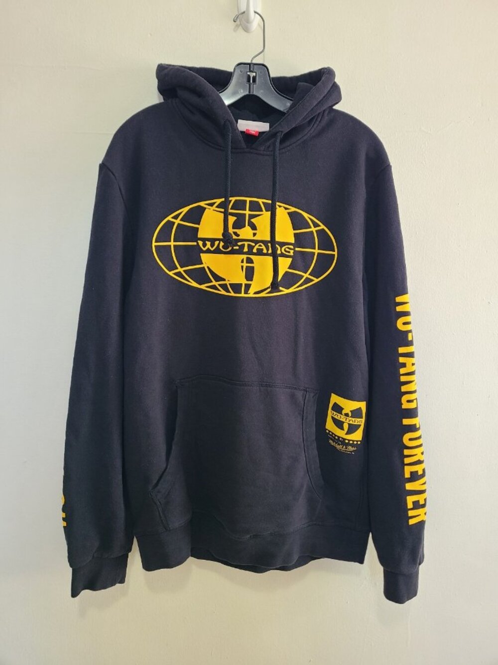 Mitchell & Ness x Wu-Tang Clan Globe Hoodie Black size XL